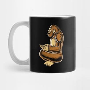 Big foot meditation peaceful mind fanny Sasquatch Mug